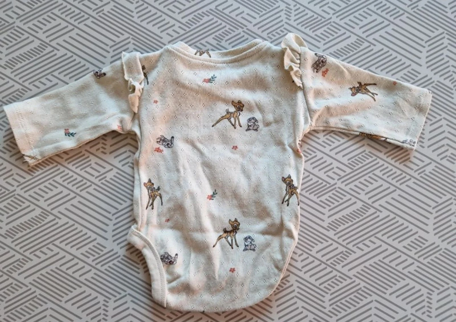 Conjunto de 3 piezas bebé mixto H&M verde claro bambi 56 cm – photo 6